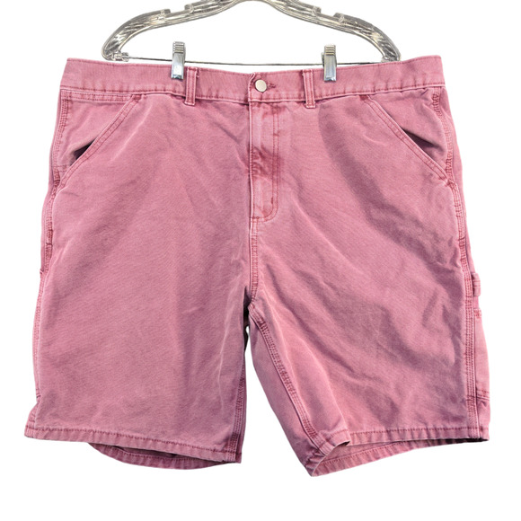 No Boundaries Men's Chino Shorts Pink Size 40 100% Cotton Slash Pockets - Picture 1 of 11